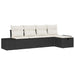 Bankstel 5 st poly rattan