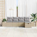 Bankstel met kussen 5 pcs poly rattan