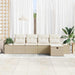Bankstel met kussen 5 pcs poly rattan