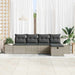 Bankstel met kussen 6 pcs poly rattan