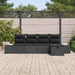 Bankstel 6 st poly rattan