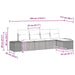 Bankstel 6 st poly rattan