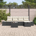 Bankstel 6 st poly rattan