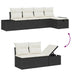 Bankstel 6 st poly rattan