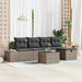 Bankstel 5 st poly rattan