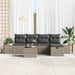 Bankstel 5 st poly rattan