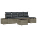 Bankstel 5 st poly rattan