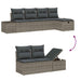 Bankstel 5 st poly rattan
