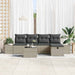 Bankstel 6 st poly rattan