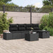 Bankstel 5 st poly rattan