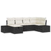 Bankstel 7 st poly rattan