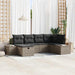 Bankstel 7 st poly rattan