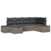 Bankstel 7 st poly rattan
