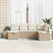 Bankstel 6 st poly rattan