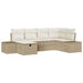 Bankstel 6 st poly rattan