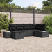Bankstel 6 st poly rattan