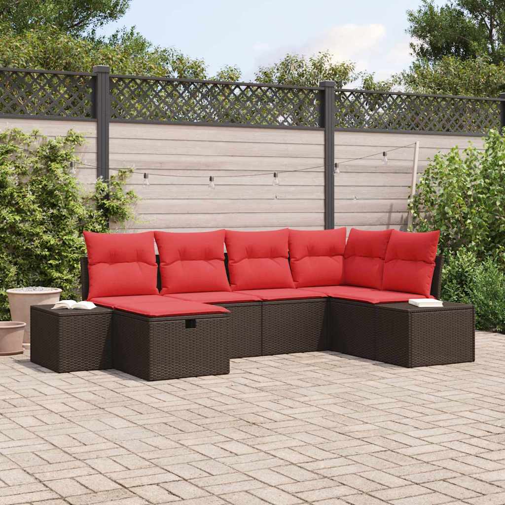Bankstel 4 st poly rattan