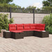 Bankstel 4 st poly rattan