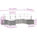 Bankstel 4 st poly rattan