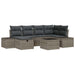 Bankstel 7 st poly rattan