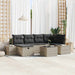 Bankstel 6 st poly rattan