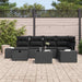 Bankstel 6 st poly rattan