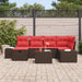 Bankstel 3 st poly rattan