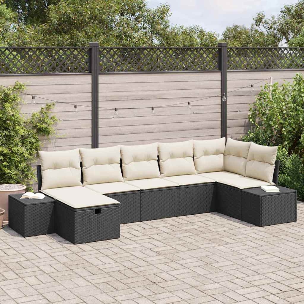 Bankstel 8 st poly rattan