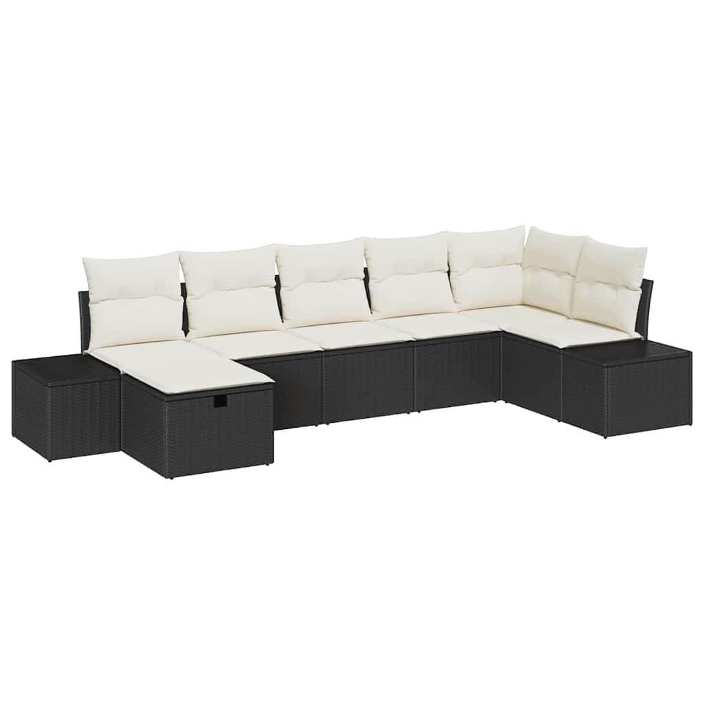 Bankstel 8 st poly rattan