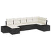 Bankstel 8 st poly rattan