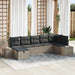 Bankstel 7 st poly rattan