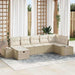 Bankstel 7 st poly rattan
