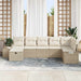 Bankstel 7 st poly rattan