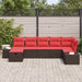 Bankstel 4 st poly rattan