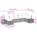 Bankstel 5 st poly rattan