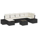 Bankstel 8 st poly rattan
