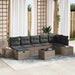 Bankstel 7 st poly rattan