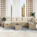 Bankstel 8 st poly rattan