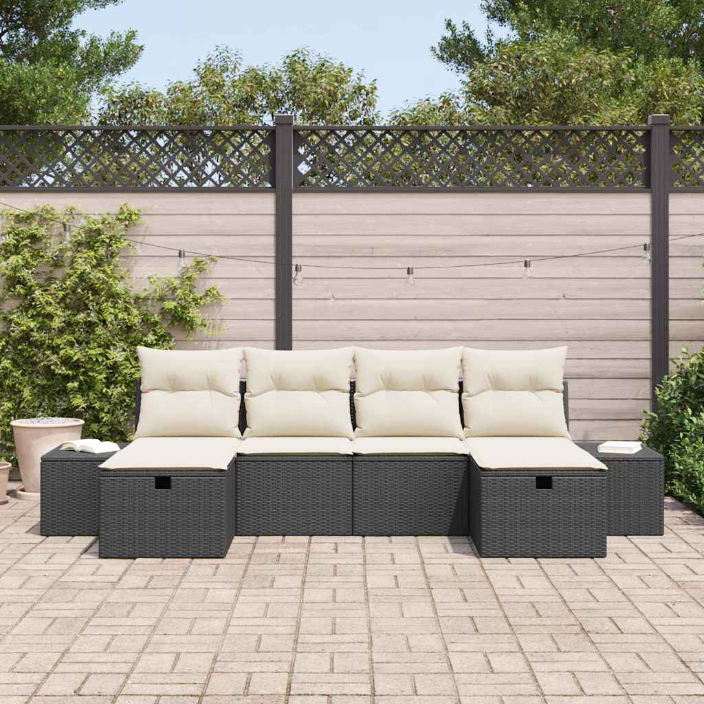 Tuin Sofa Set 6 st poly rattan