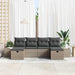 Tuin Sofa Set 6 st Grijs poly rattan