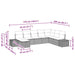 Tuin Sofa Set 8 st Zwart poly rattan