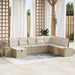 Tuin Sofa Set 8 st Beige poly rattan