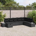 Tuin Sofa Set 8 st Zwart poly rattan