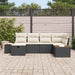 Tuin Sofa Set met kussen met opslag Zwart poly rattan