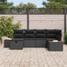 Tuin Sofa Set met kussen met opslag Zwart poly rattan