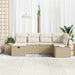 Tuin Sofa Set met kussen 6 pcs Beige Poly riet