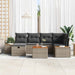 Tuin Sofa Set 7 st Grijs poly rattan