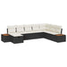 Tuin Sofa Set met kussen met opslag Zwart poly rattan