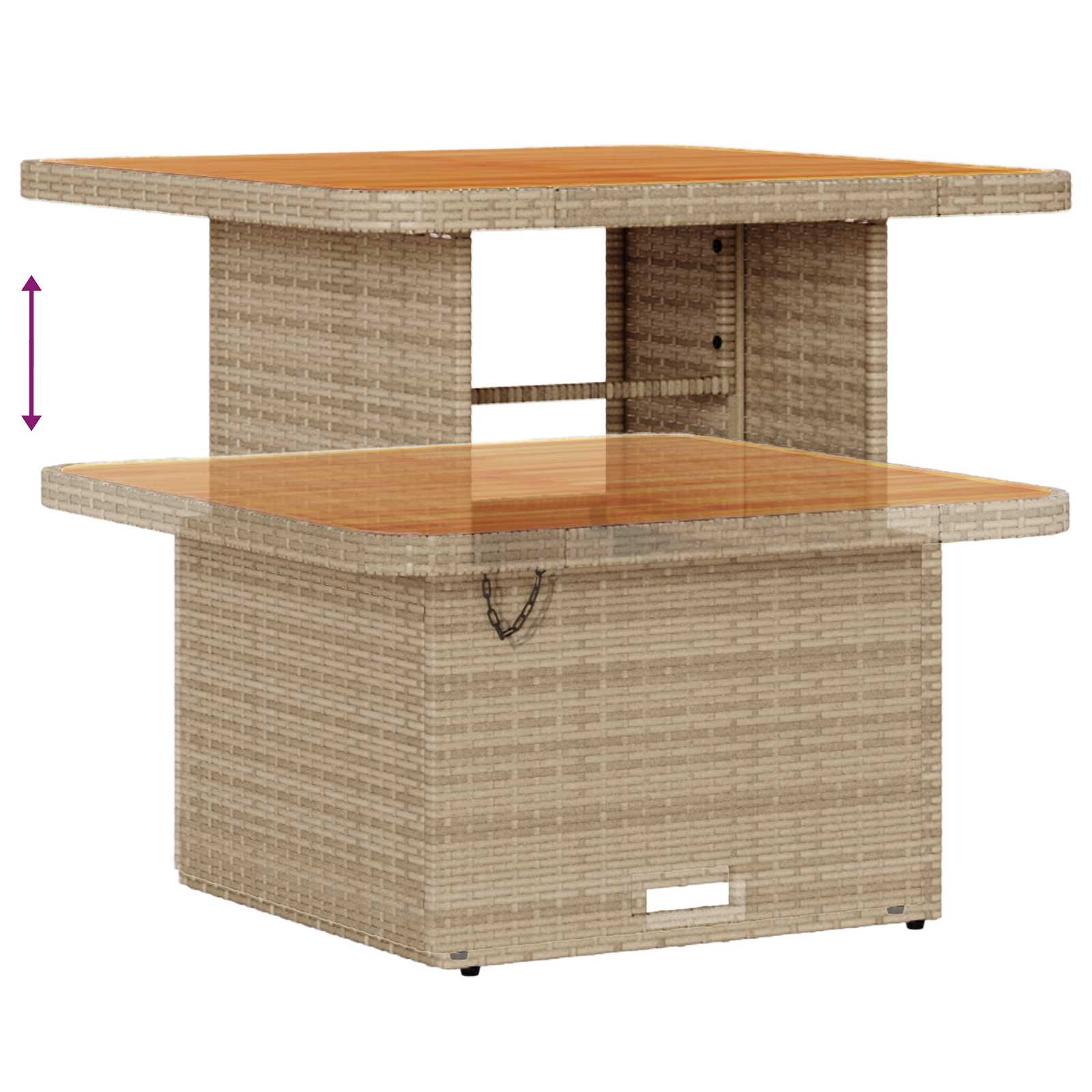 Tuinbankenset 8 st 8-Aantal zitplaatsen Beige en Crème