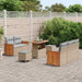 Tuinbankenset 8 st 8-Aantal zitplaatsen Beige en Licht Grijs